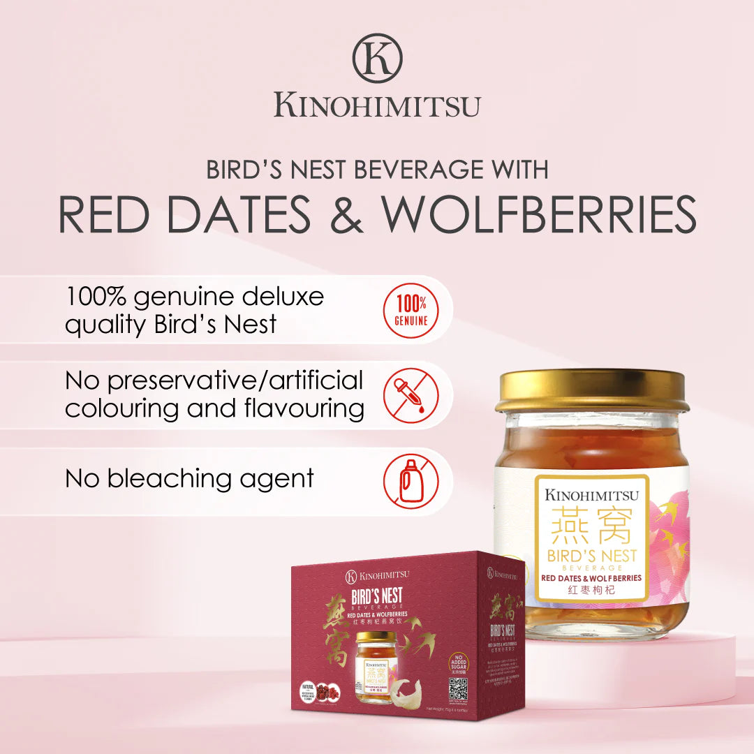 Kinohimitsu Red Dates & Wolfberries Bird's Nest (6s/box)