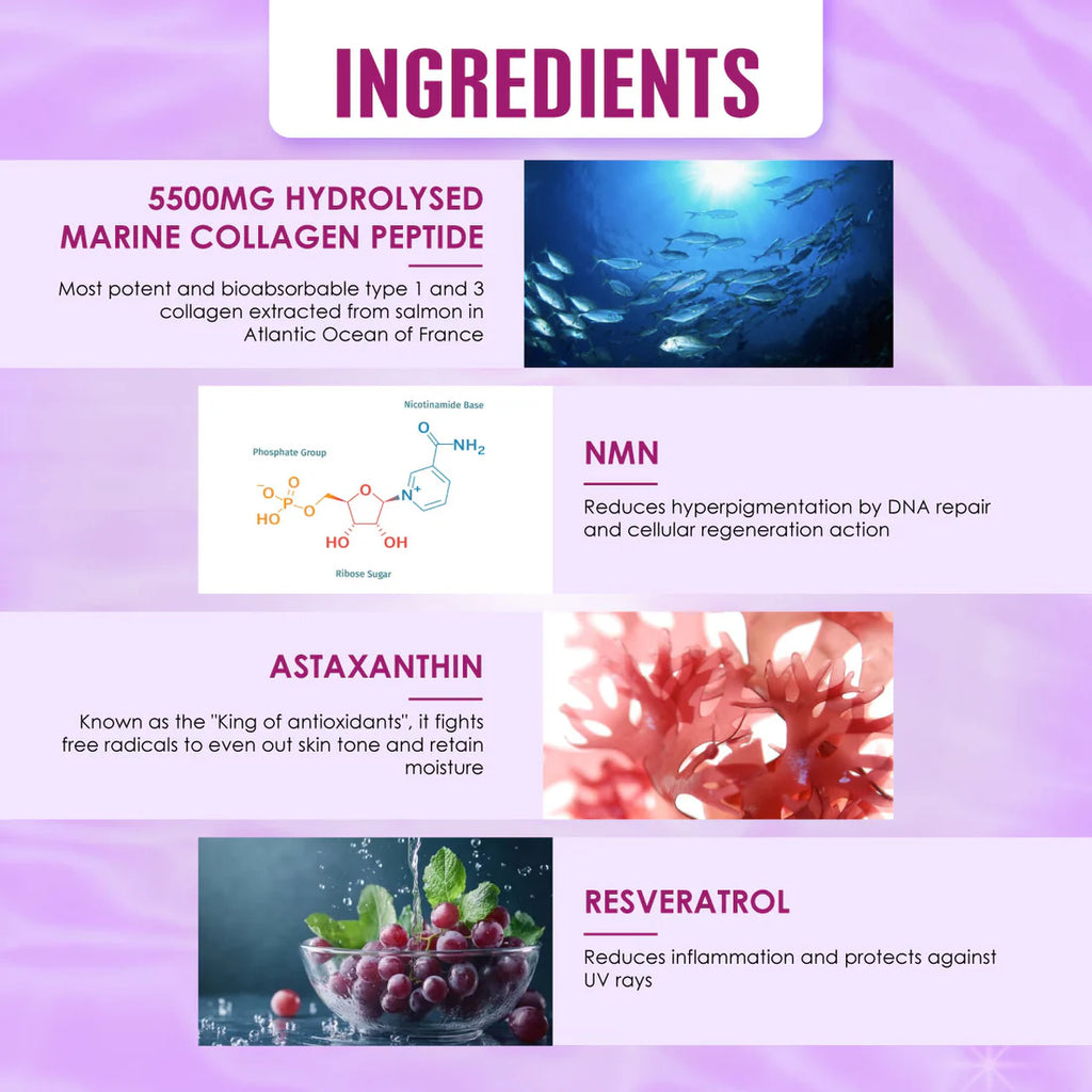 NMN Collagen Diamond Drink 5300mg Pro (15s/box) 1 Box